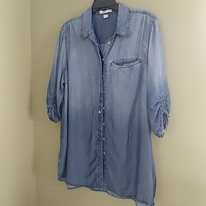 Coldwater Creek Long Shirt/ Denim Tunic. XL